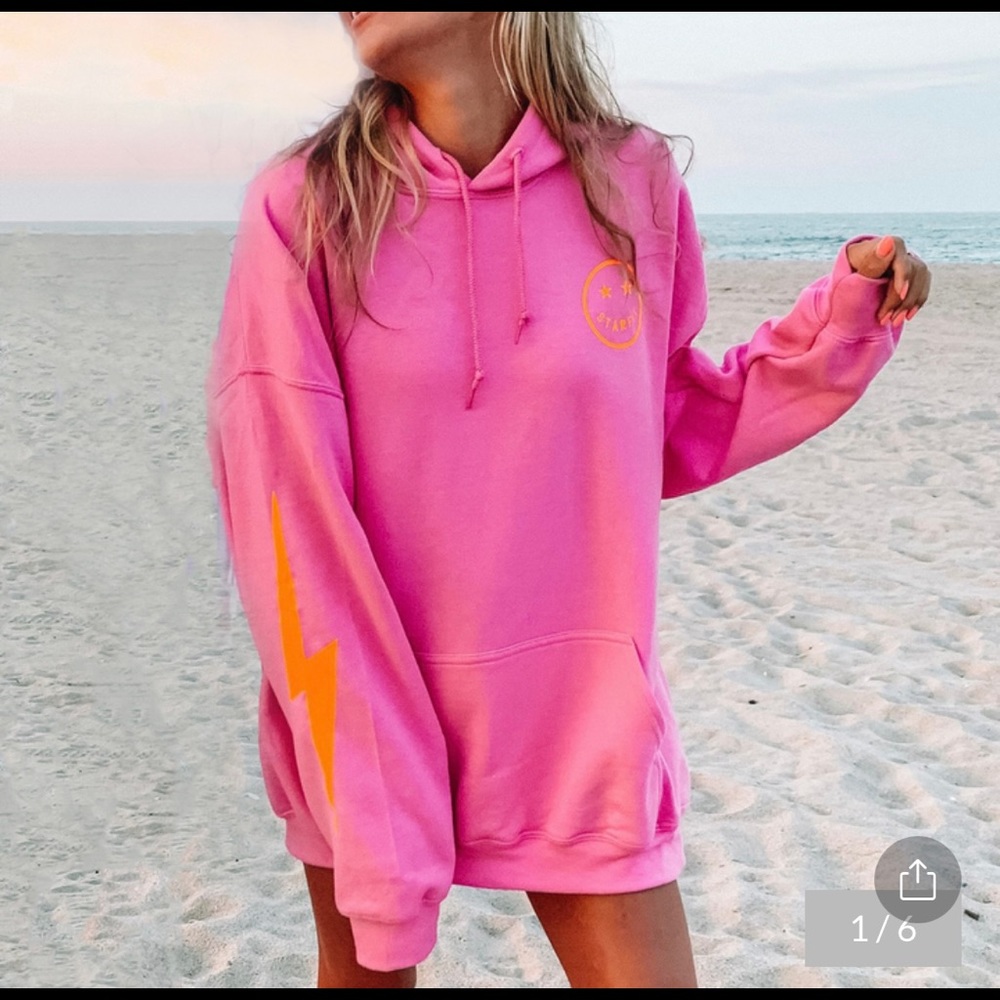 Cute Pink Sweatshirt Size M